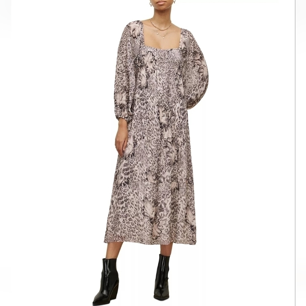 ALLSAINTS Amara Laertes Midi Dress Size 4 New with tags